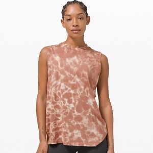 lululemon athletica Brown Tie-Dye Tank Top